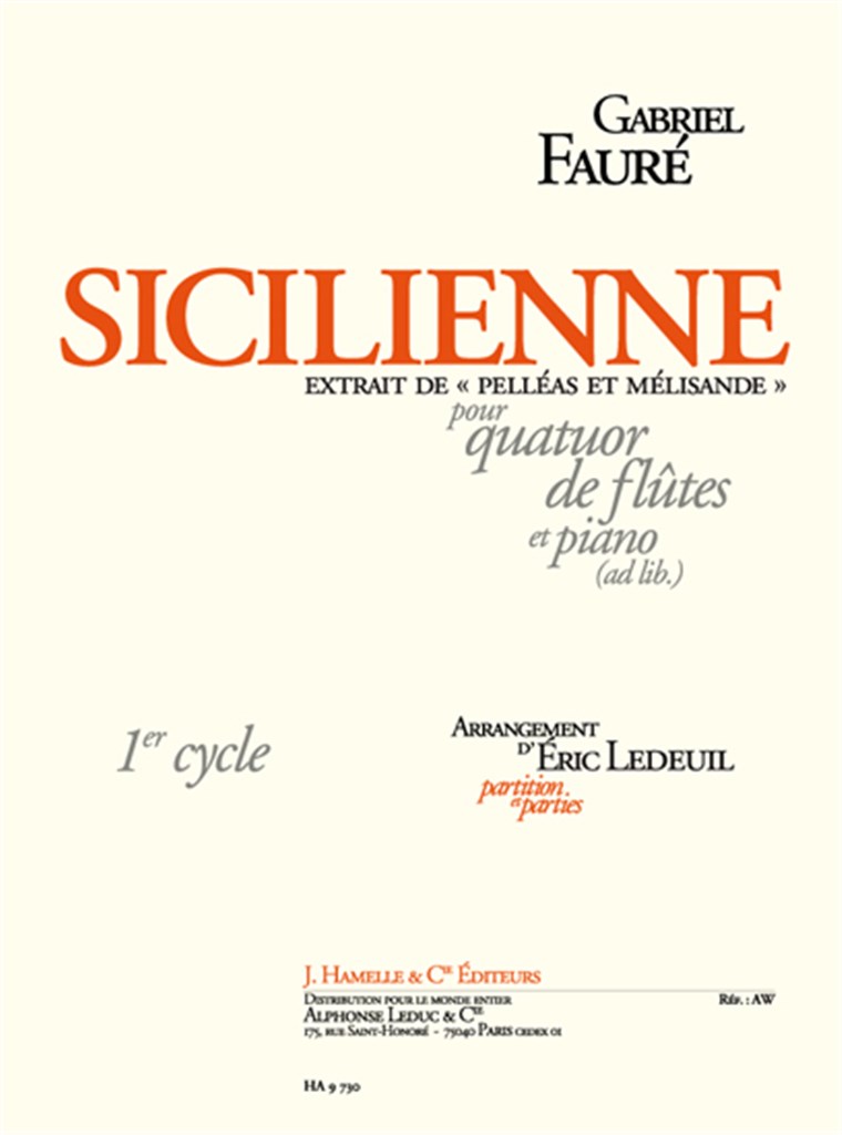 Sicilienne, extrait de Pelleas et Melisande