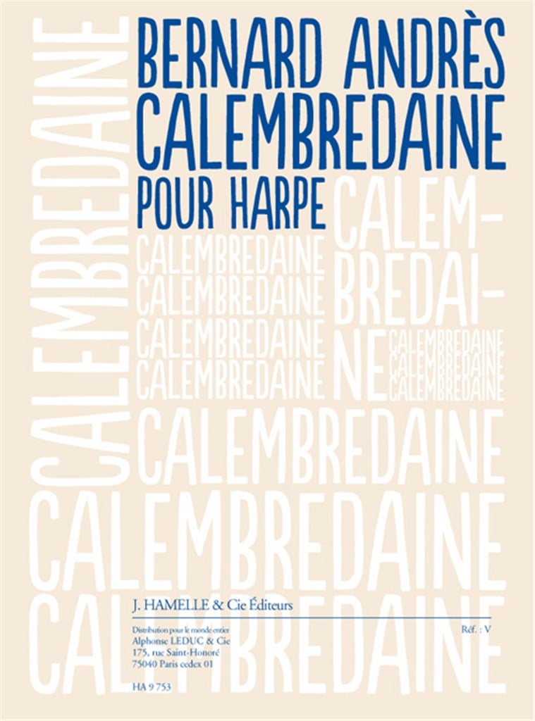 Calembredaine (2'30'') pour harpe