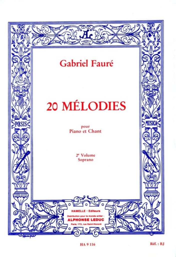 Vingt Mélodies pour Soprano et Piano Vol. 2