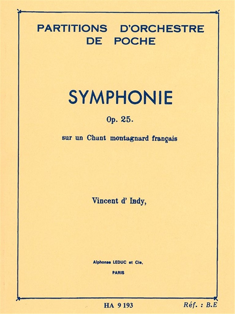 Symphonie sur un Chant montagnard français Op.25