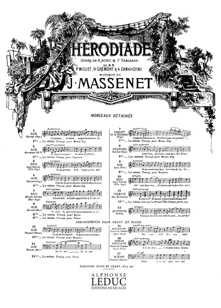 Herodiade Air No 2 Bis Air D'Herodiade