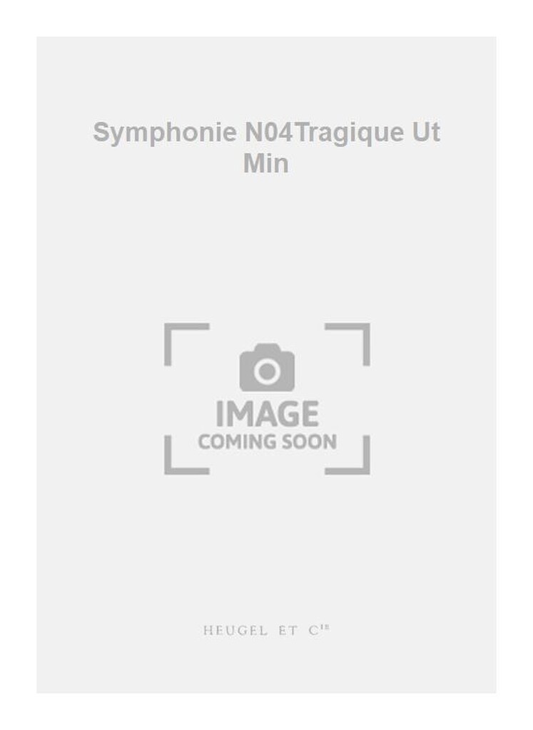 Symphonie N04Tragique Ut Min