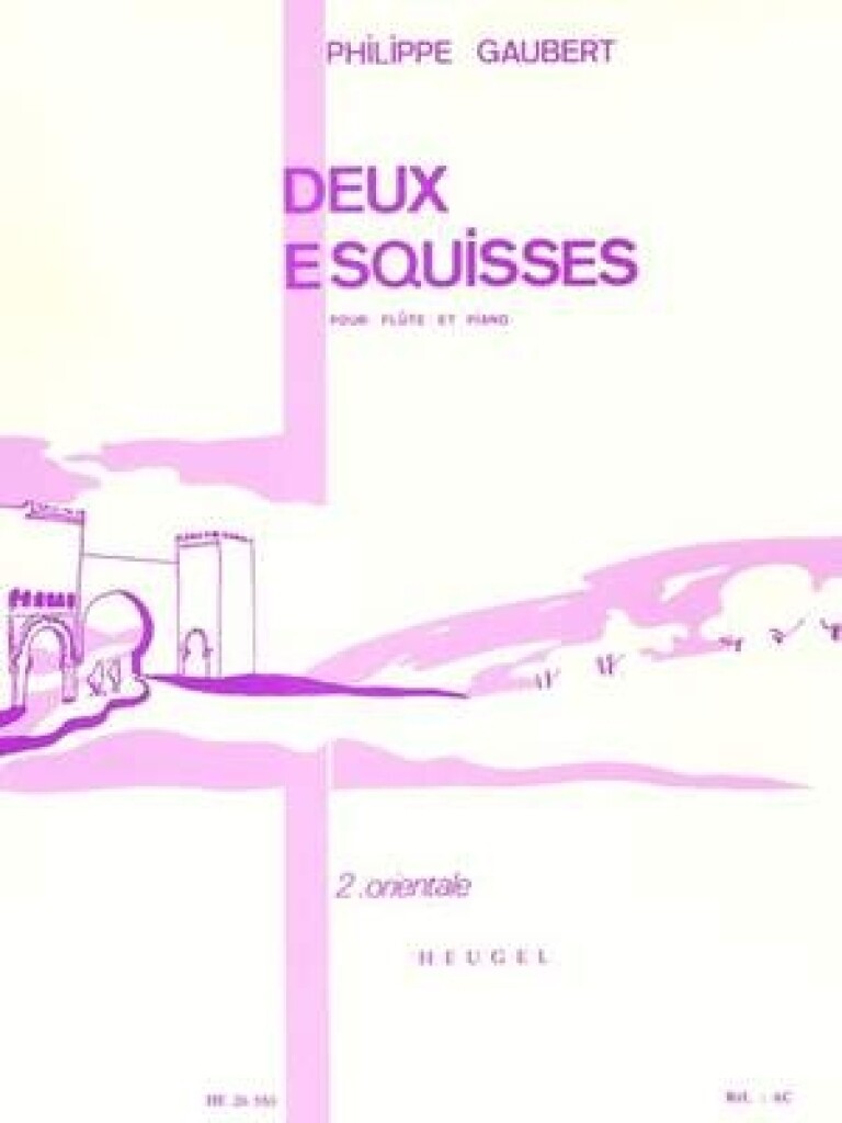 2 Esquisses No. 2 Orientale Flute Trav Et Piano