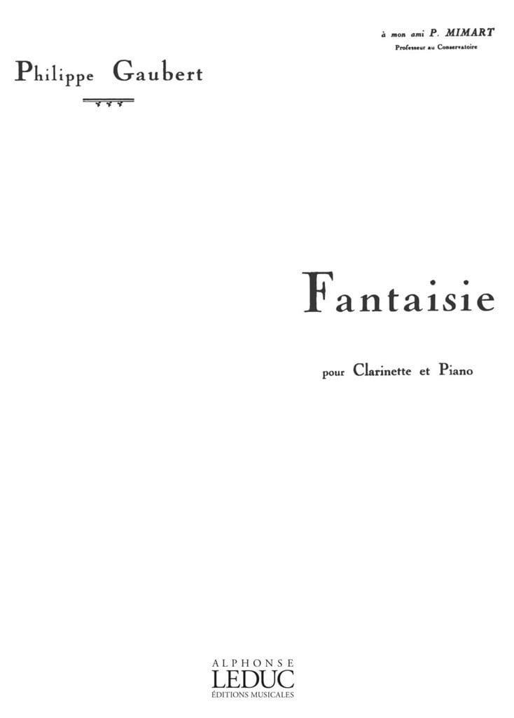 Fantasy for Clarinet and Piano