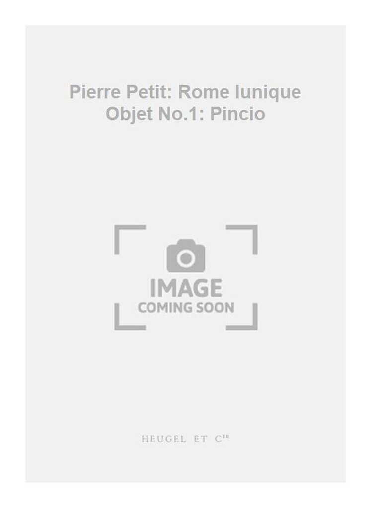 Pierre Petit: Rome lunique Objet No.1: Pincio