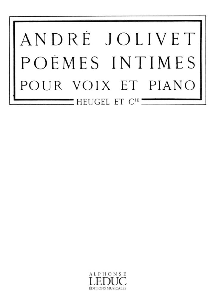 Poemes Intimes