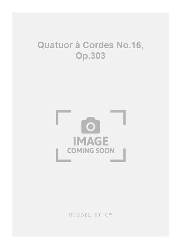 Quatuor A Cordes N.16
