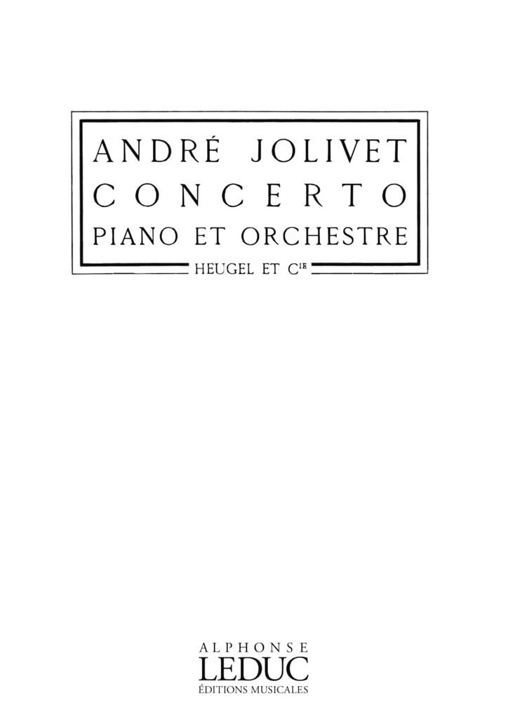 Andre Jolivet: Concerto