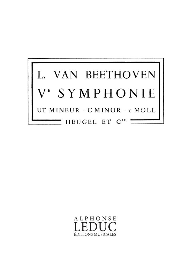 Symphonie N05 Op67 Ut Mineur