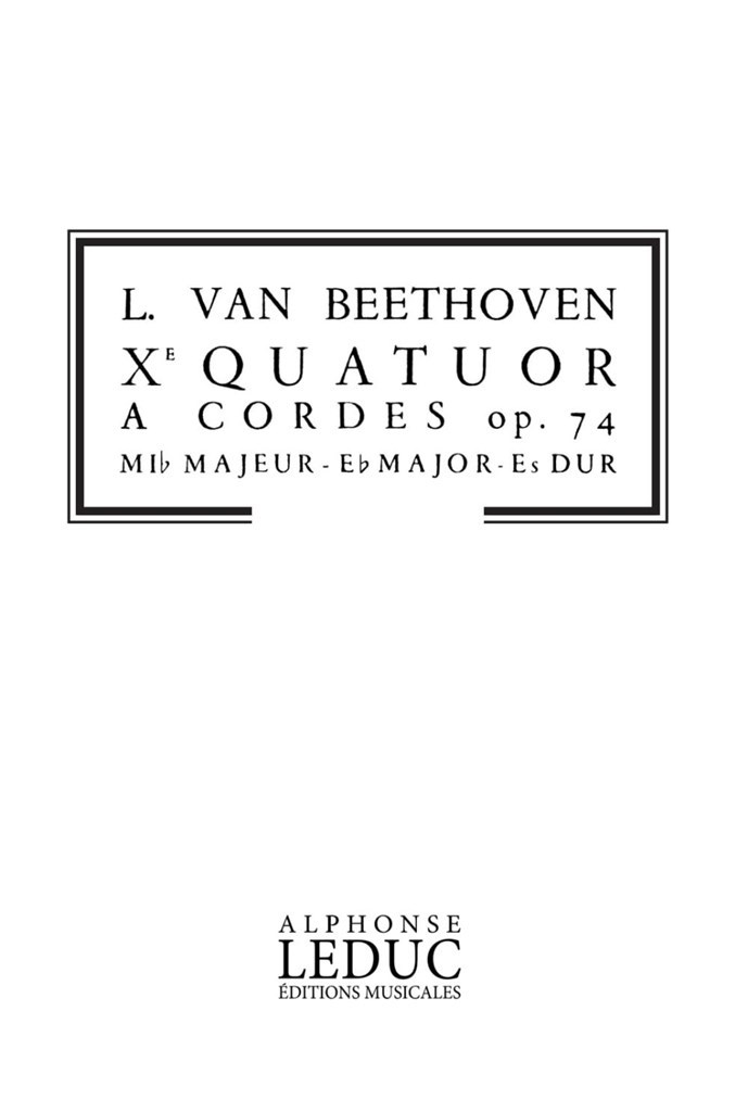 Quartet Op.74 in E flat major