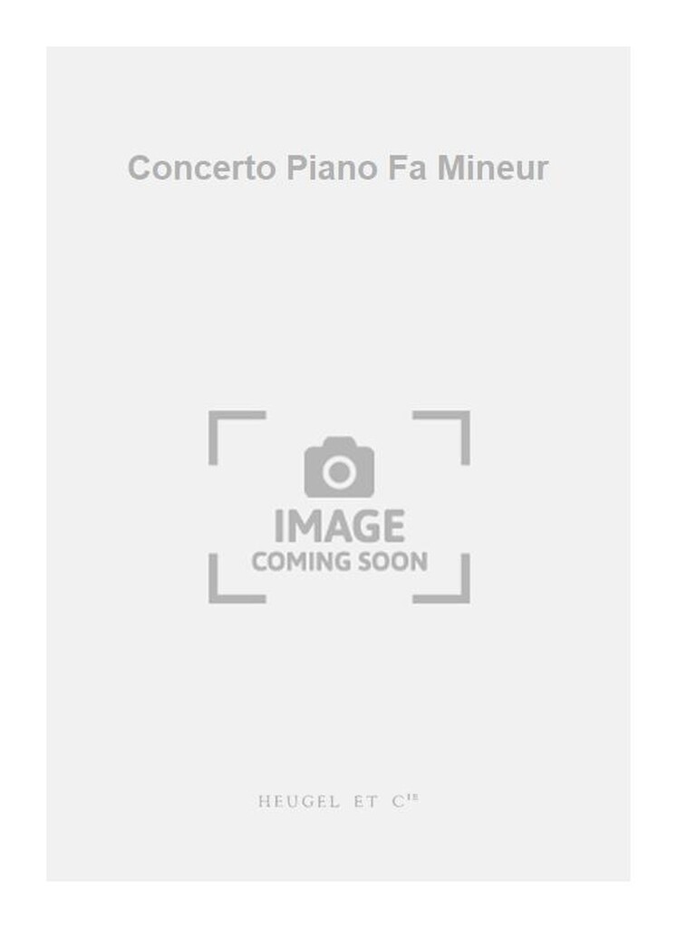Concerto Piano Fa Mineur