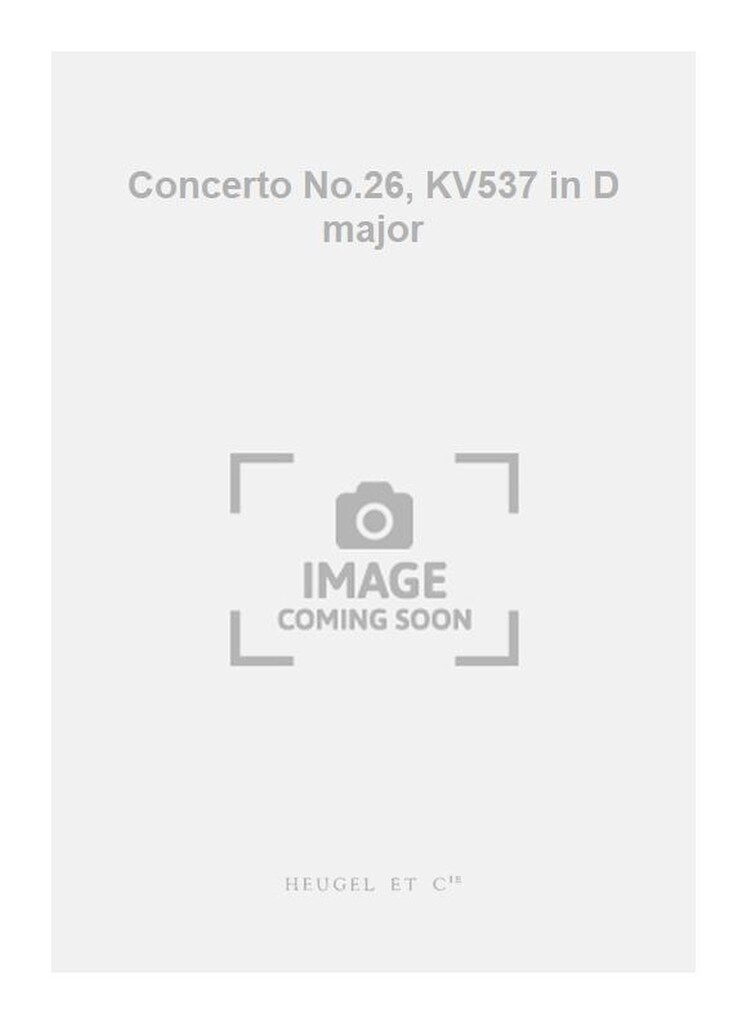 Concerto No.26, KV537 in D major