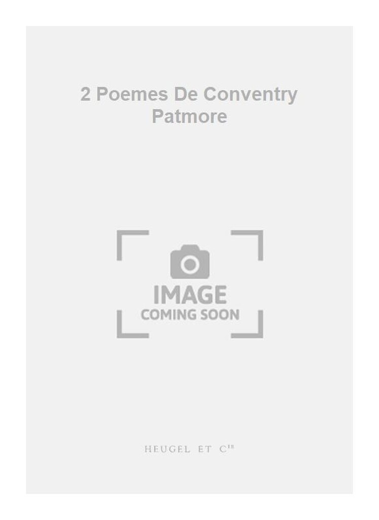 2 Poemes De Conventry Patmore