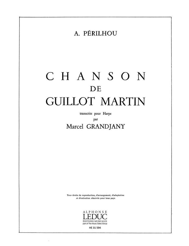 Chanson De Guillot Martin