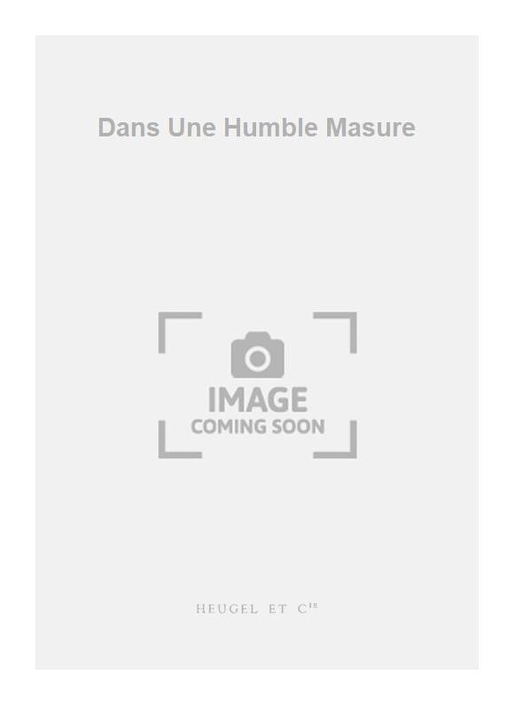 Dans Une Humble Masure