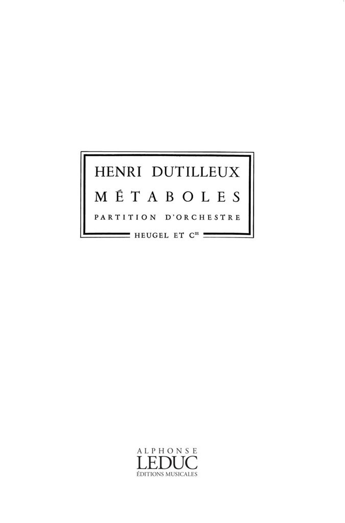 Metaboles