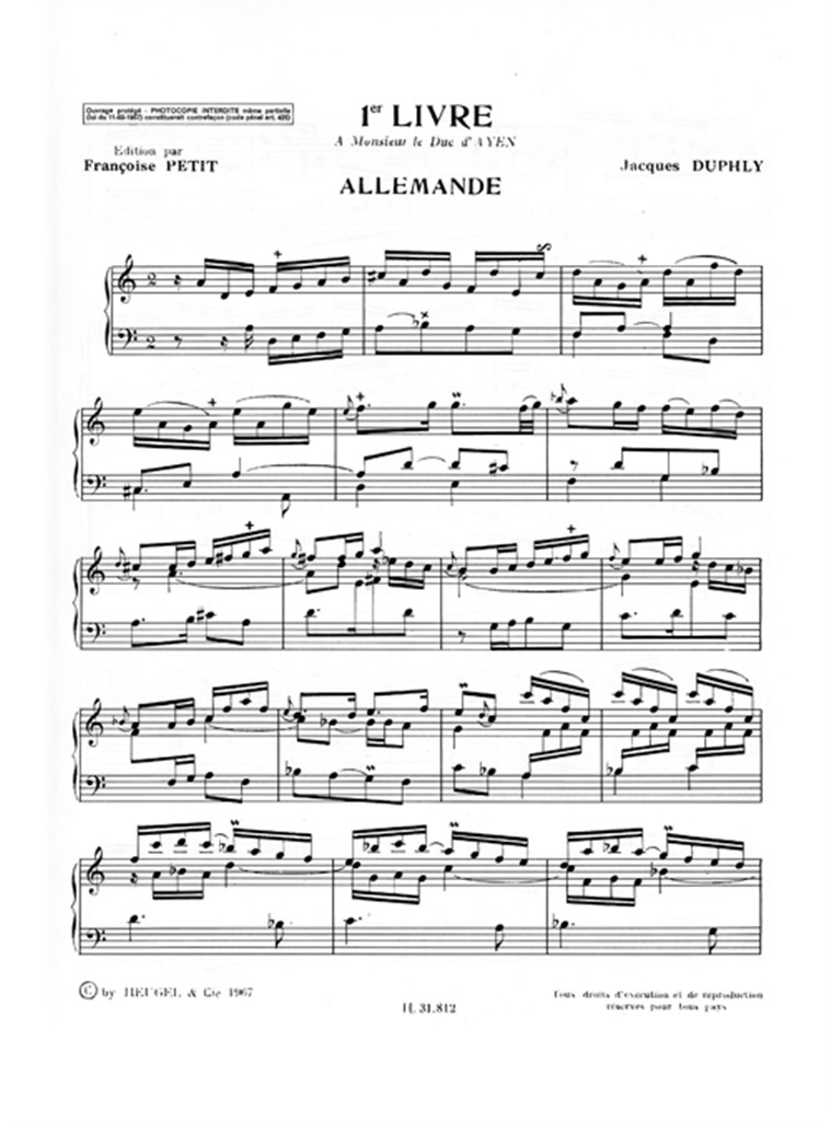 Harpsichord Pieces - Volume 1