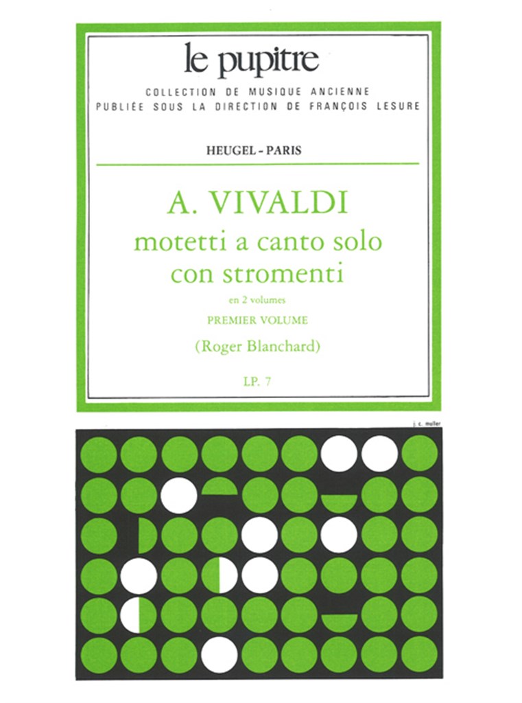 Motetti A Canto Solo Con Strings Vol. 1