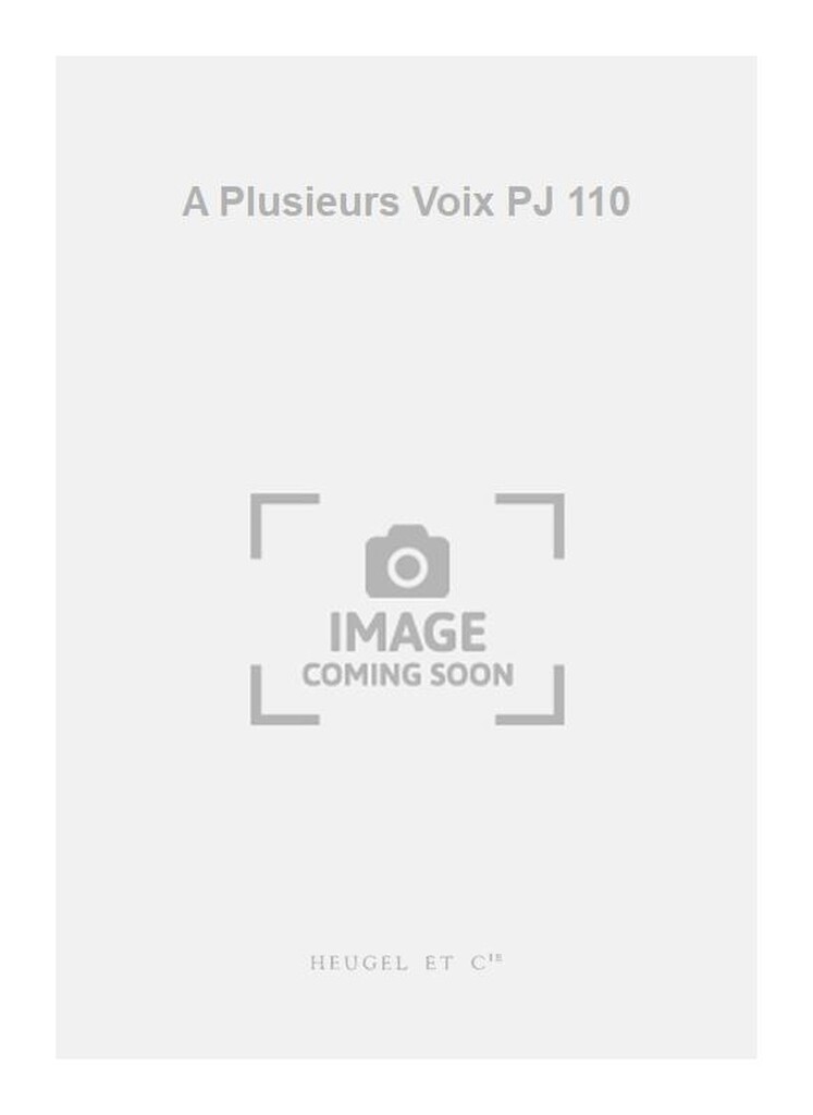 A Plusieurs Voix PJ 110