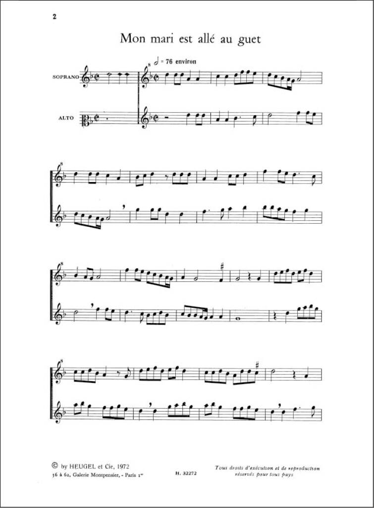Jhan Gero: 8 Chansons a deux Voix