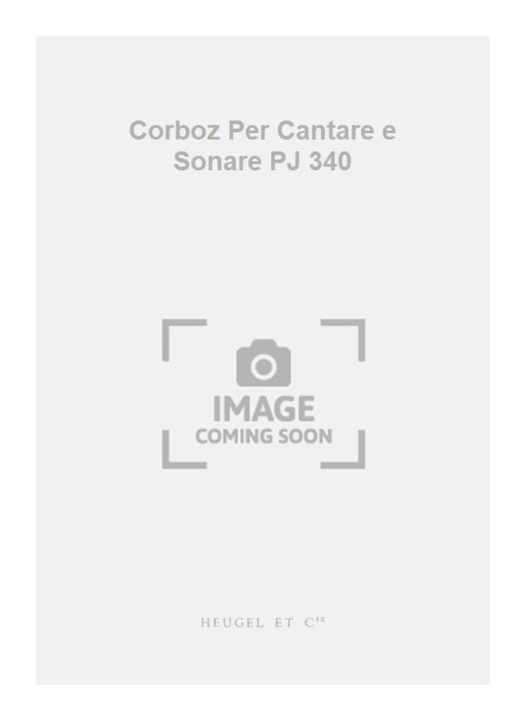 Corboz Per Cantare e Sonare PJ 340