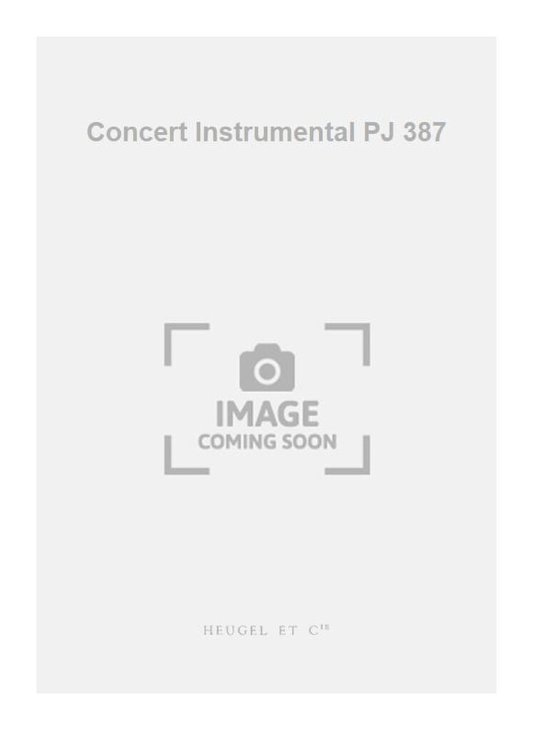 Concert Instrumental PJ 387