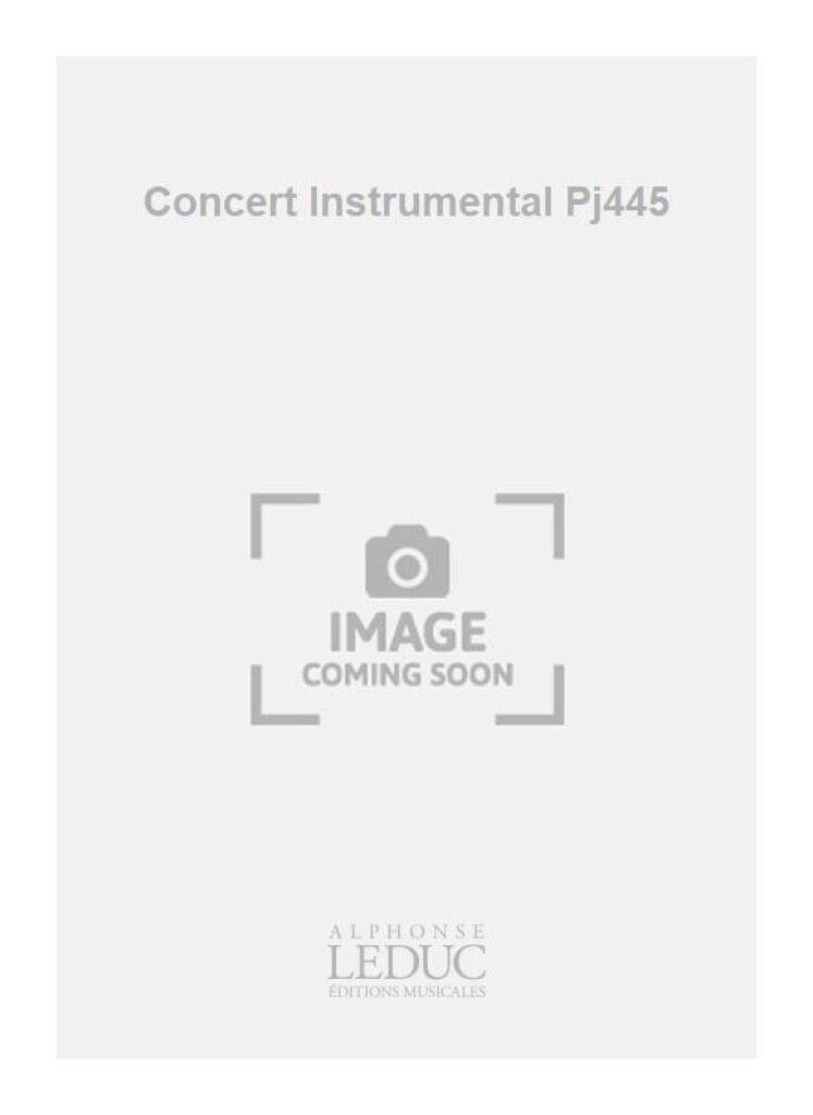 Concert Instrumental Pj445
