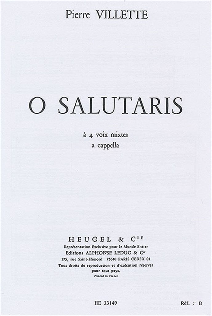 O Salutaris