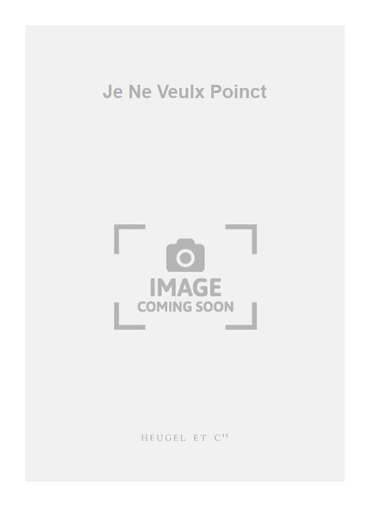 Je Ne Veulx Poinct