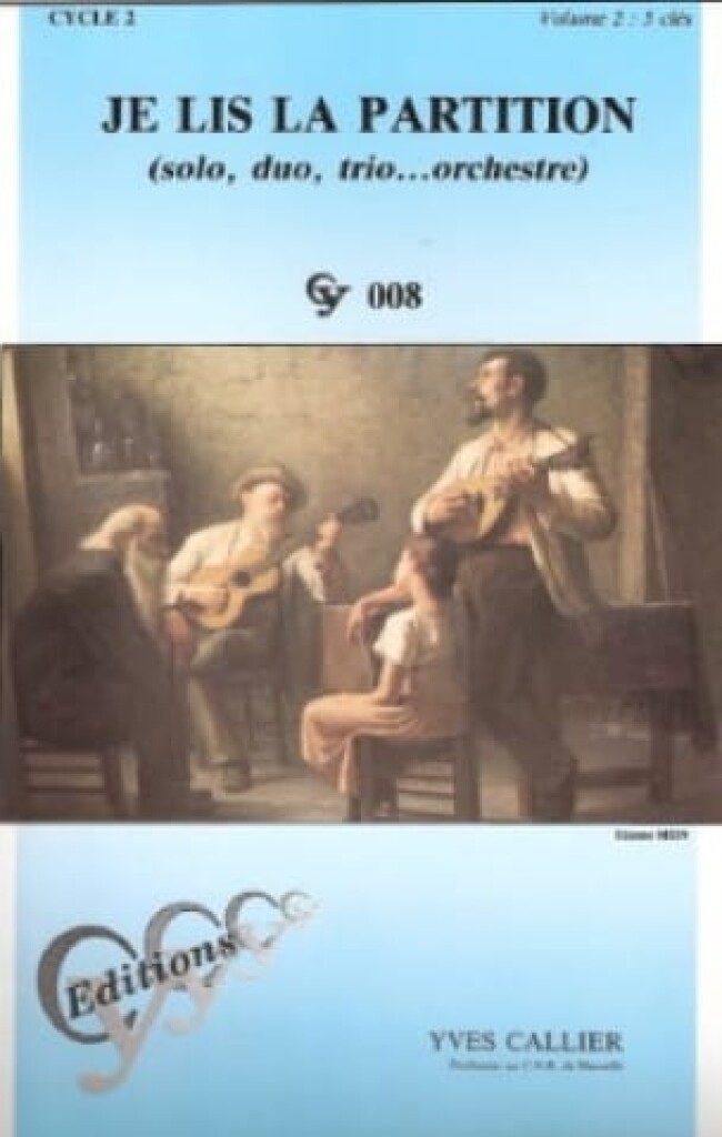 Je Lis La Partition Volume 2 -5 Cles Cy008