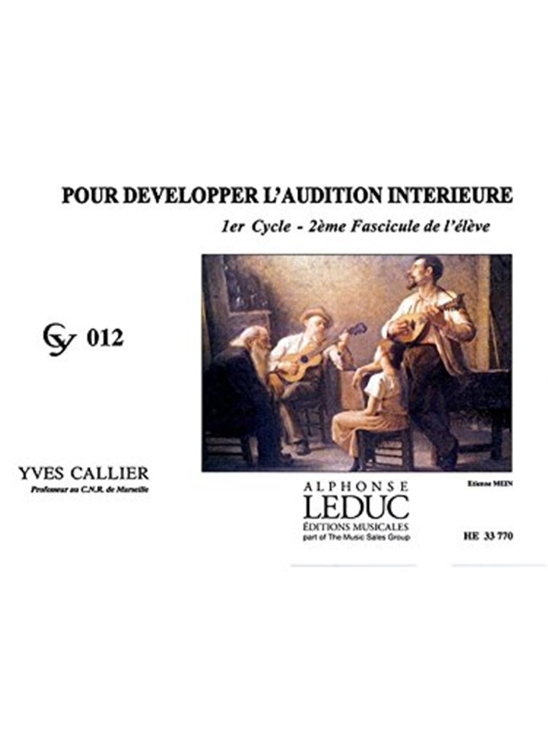 Developper L'audition Interieure 2eme De L'eleve