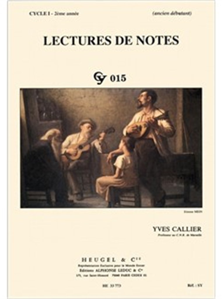 Lectures De Notes Cycle 1 - 2eme Annee Cy015