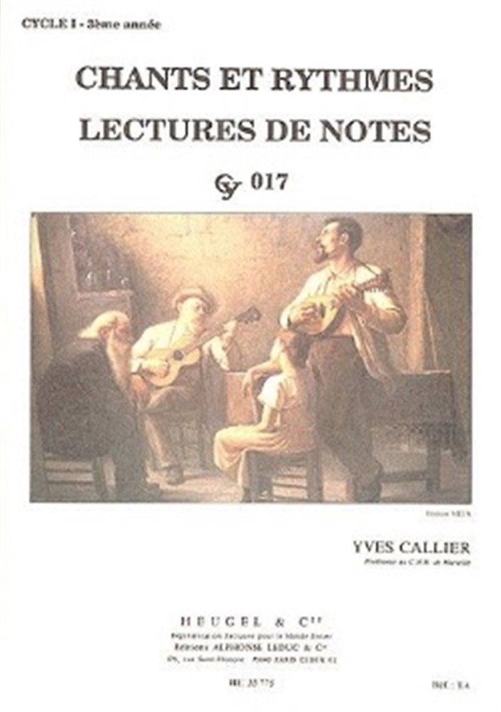 Chants et Rythmes cycle 1-3eme Annee