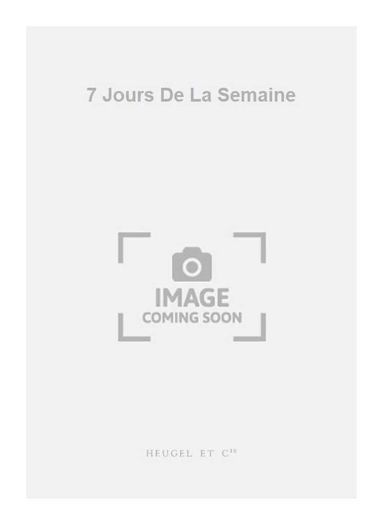 7 Jours De La Semaine