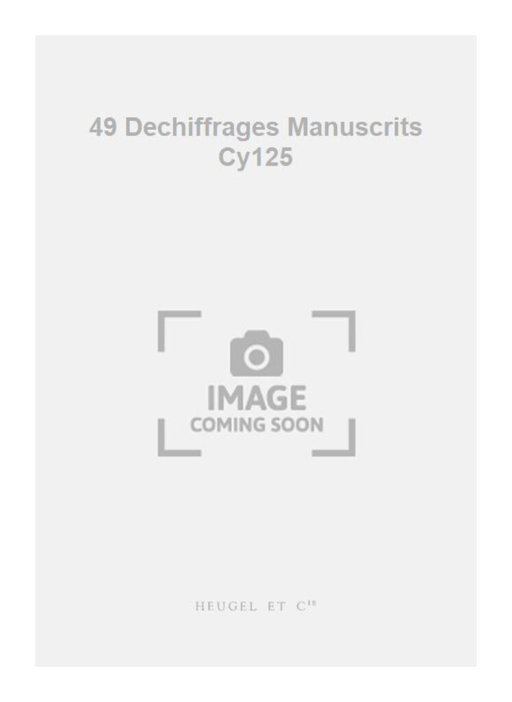 49 Dechiffrages Manuscrits Cy125