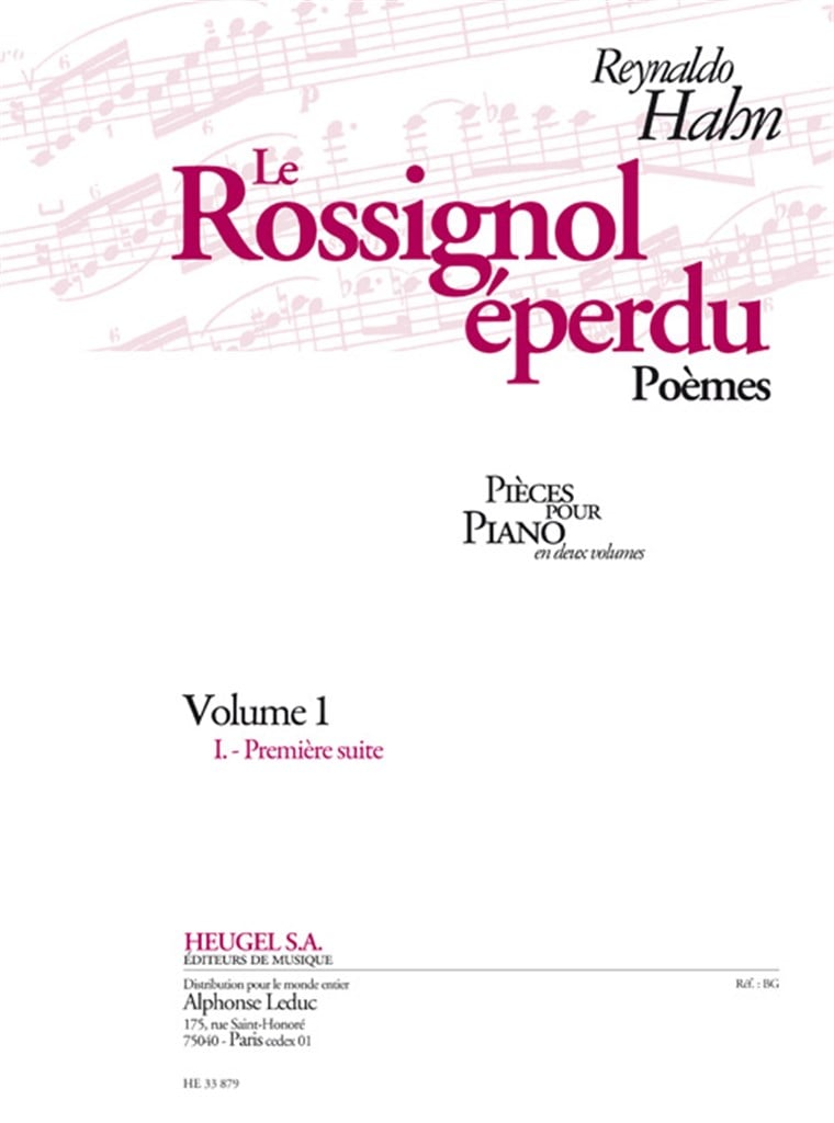 The Distraught Nightingale Poems Vol. 1 for Piano