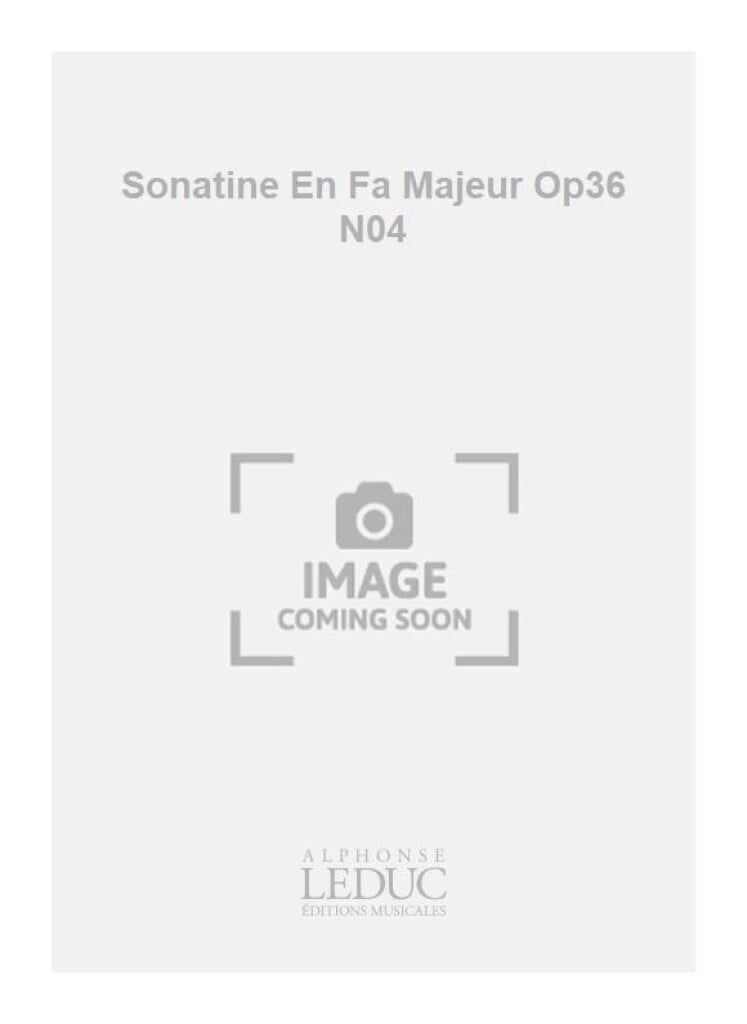 Sonatine En Fa Majeur Op36 N04