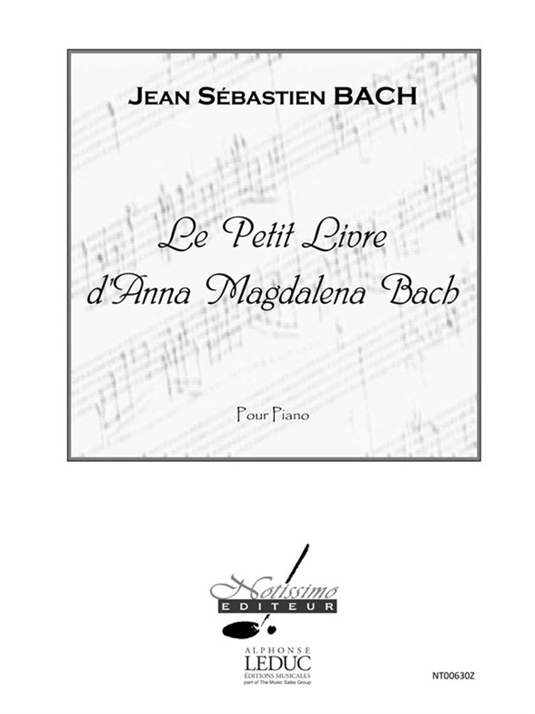Petit Livre Danna Magdalena Bach Piano