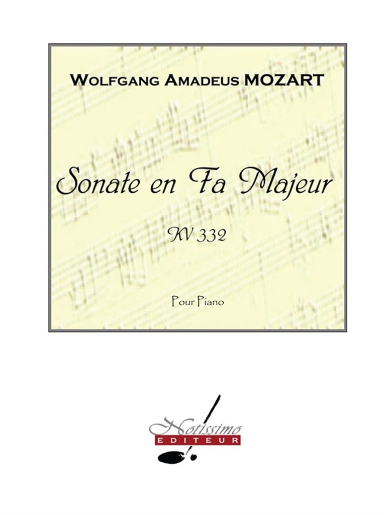 Sonate En Fa Majeur Kv332