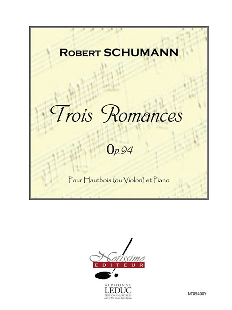 Schumann 3 Romances Op 94 Oboe Or Violin & Piano