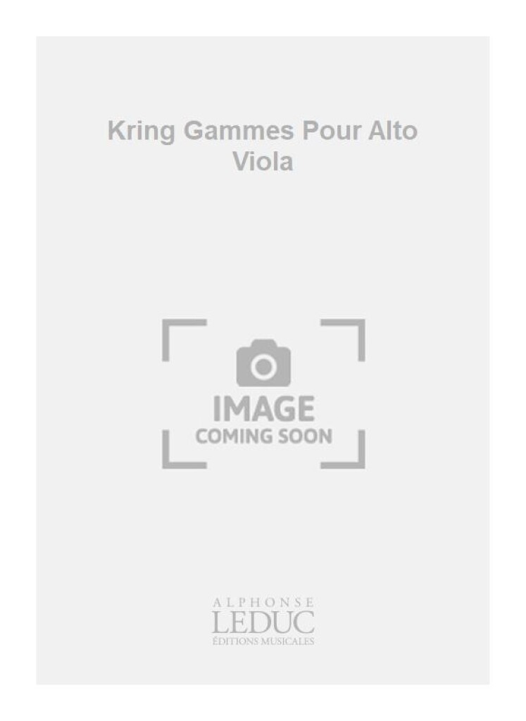 Kring Gammes Pour Alto Viola
