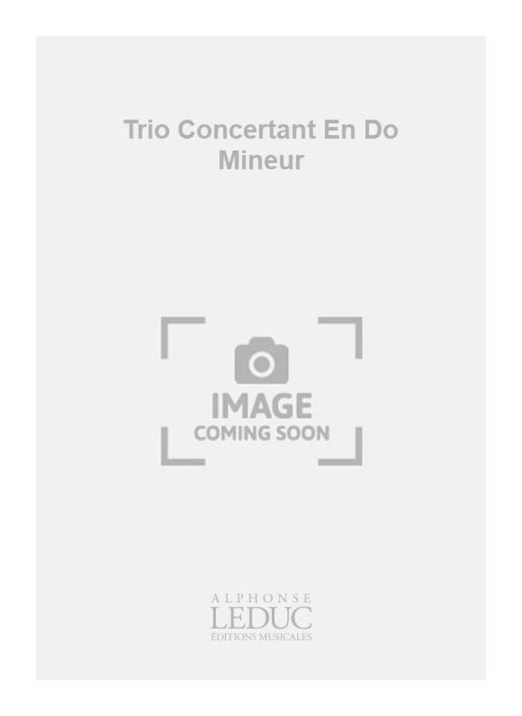 Trio Concertant En Do Mineur