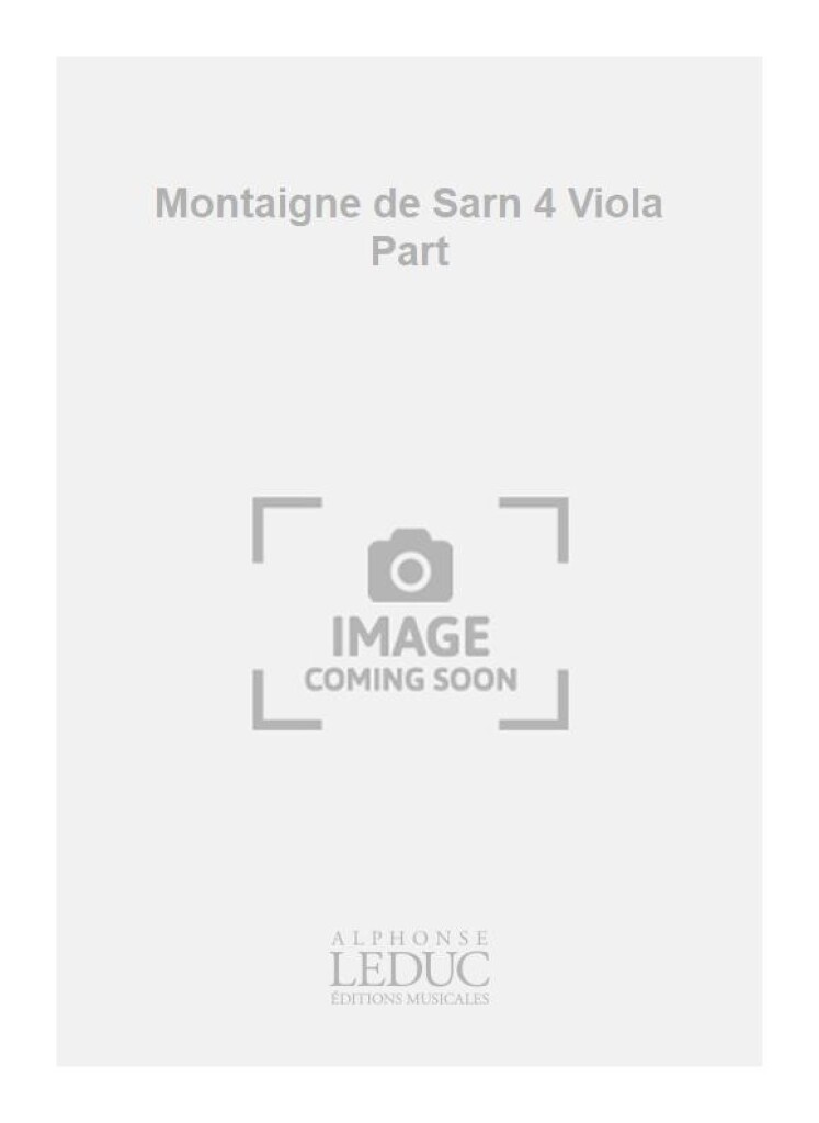 Montaigne de Sarn 4 Viola Part