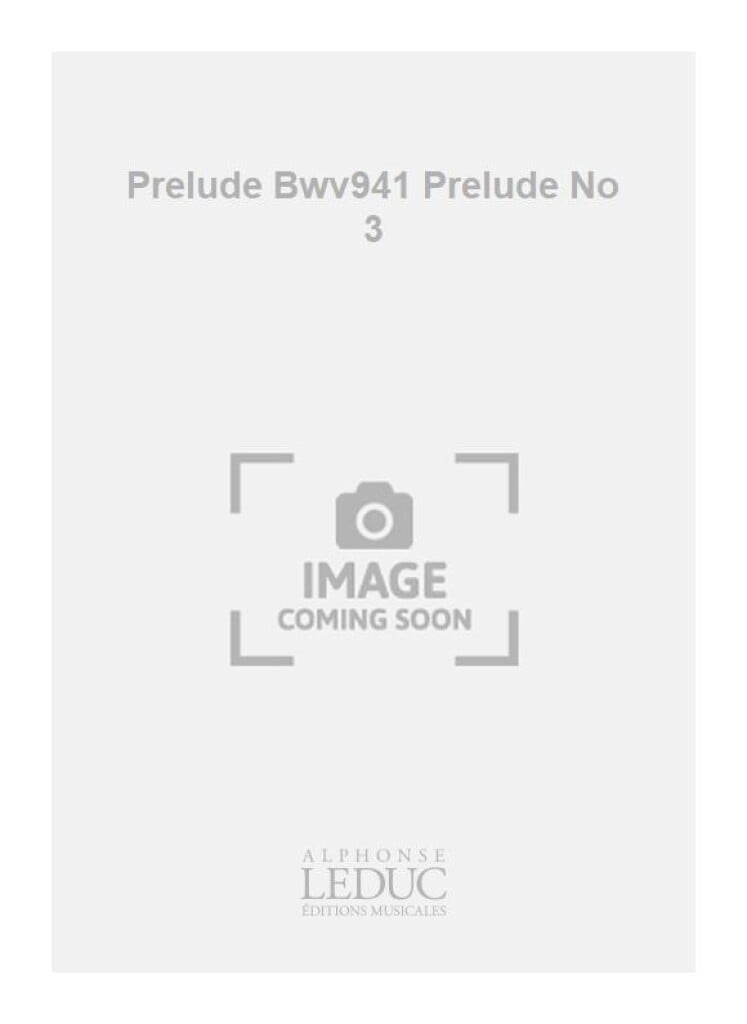 Prelude Bwv941 Prelude No 3