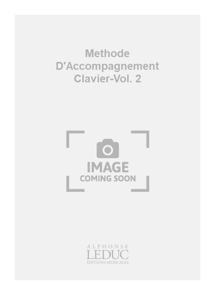 Methode D'Accompagnement Clavier-Vol. 2