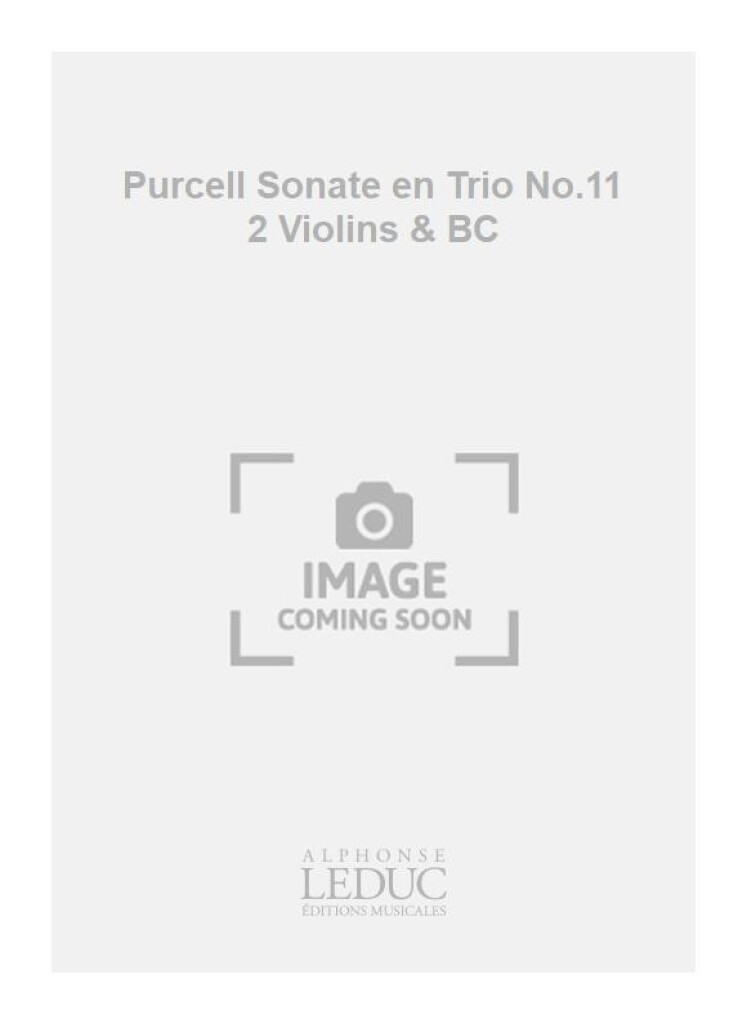 Purcell Sonate en Trio No.11 2 Violins & BC