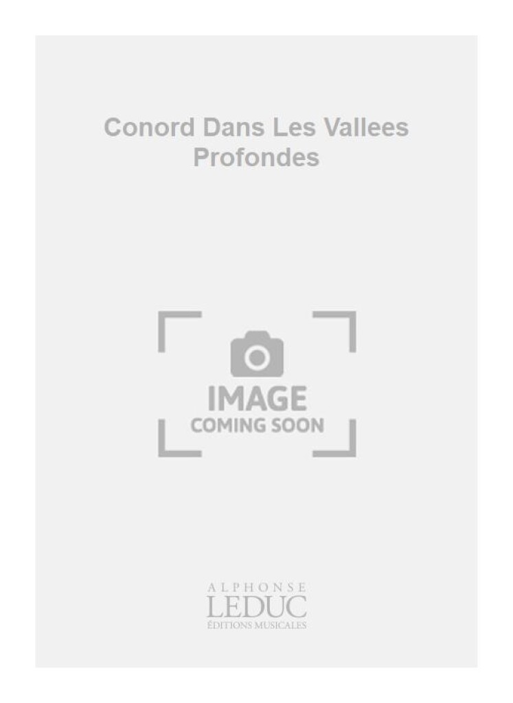 Conord Dans Les Vallees Profondes