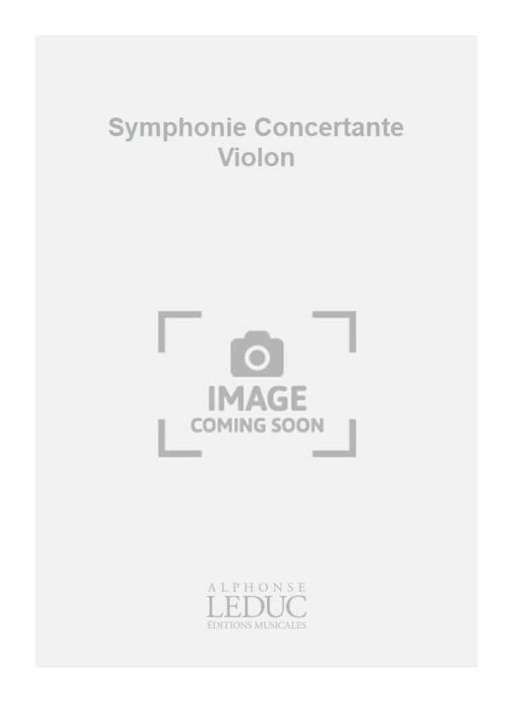 Symphonie Concertante Violon