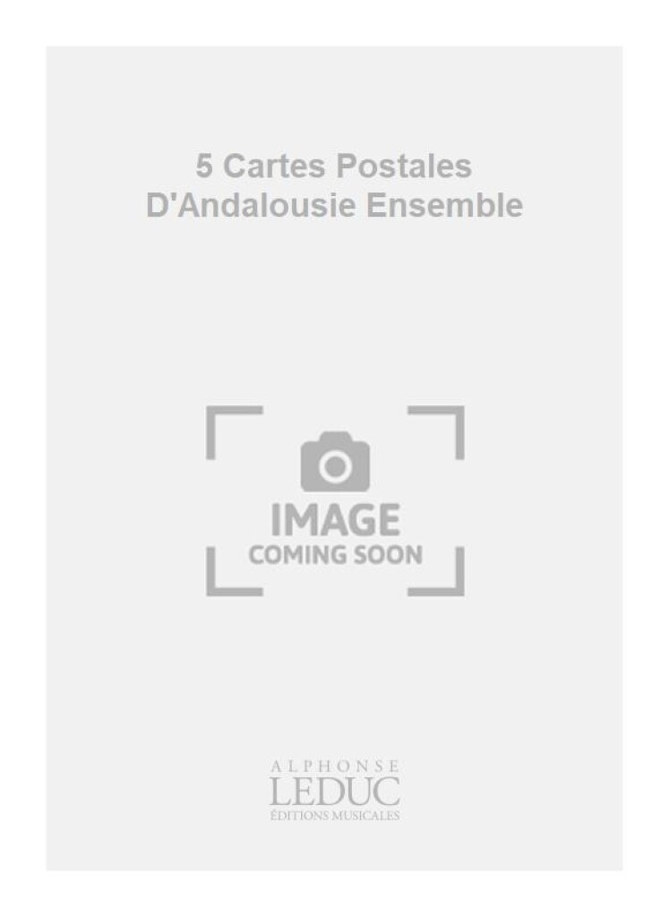 5 Cartes Postales D'Andalousie Ensemble