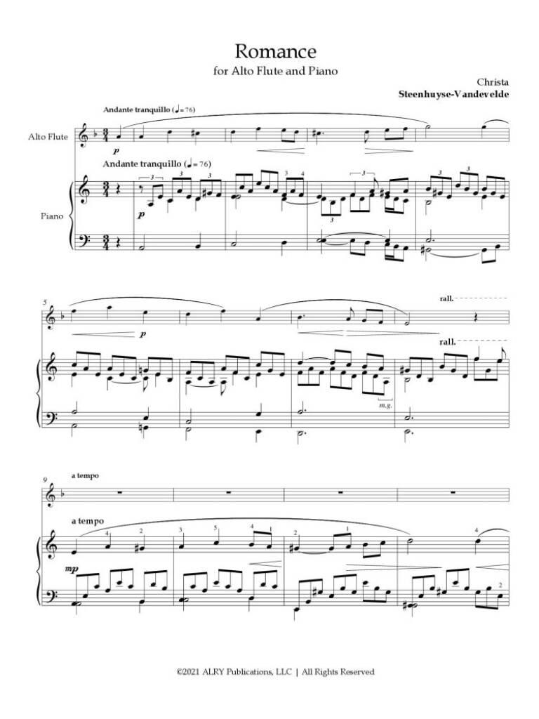 Romance for Alto Flute and Piano
